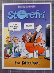 Storefri bok Fire kopper kaffe
