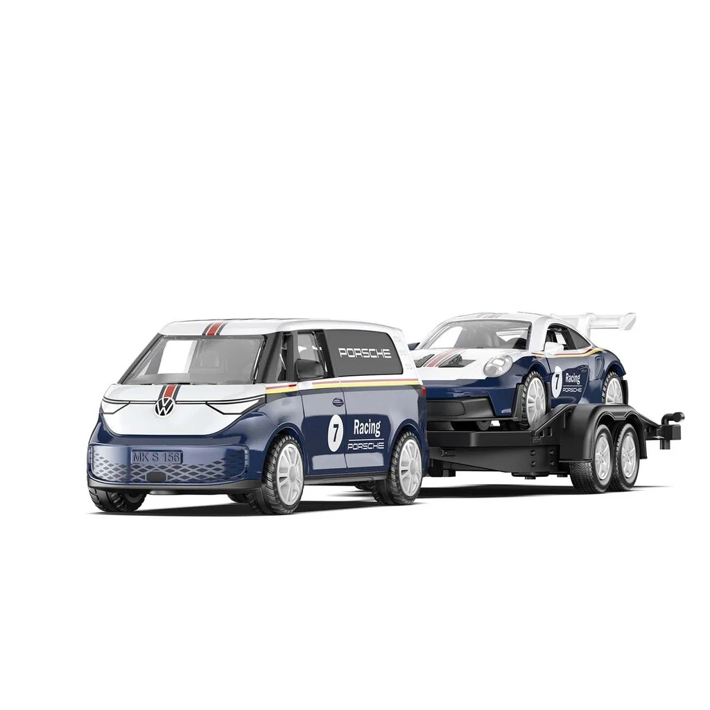 VW ID. Buzz med Porsche 911 GT3 RS 1:50