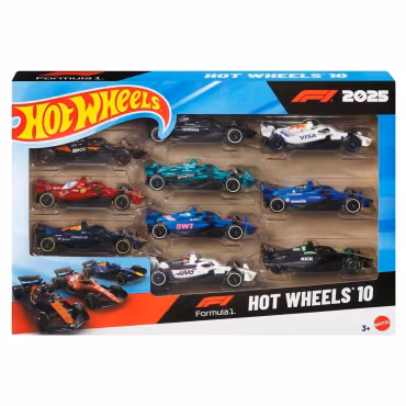 10-Pack F-1 Racing Hot Wheels 1:64