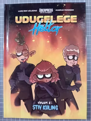 Udugelege Heltar vol 1 Stiv kuling m/trykk og signert tegning