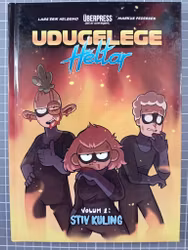 Udugelege Heltar vol 1 Stiv kuling m/trykk og signert tegning