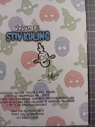 Udugelege Heltar vol 1 Stiv kuling m/trykk og signert tegning