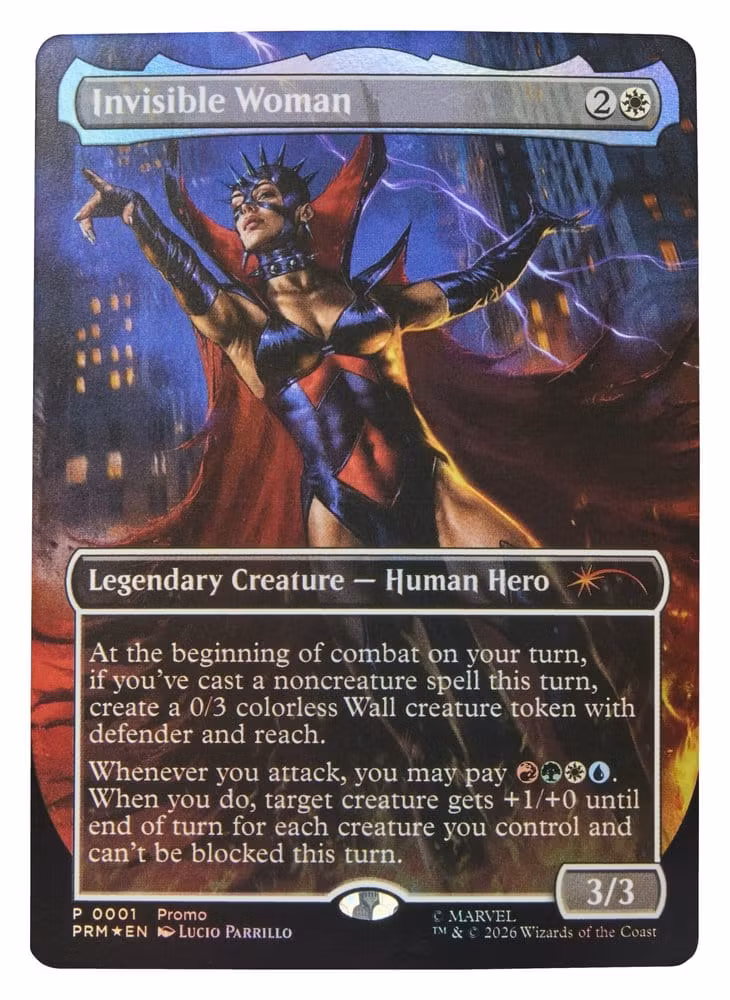 Marvel Legends Magic: The Gathering Marvel Legends Action Figure Fantastic Four Malice (Sue Storm) 15 cm (plus Exclusive Foil Card) (Totalpris 649,-)