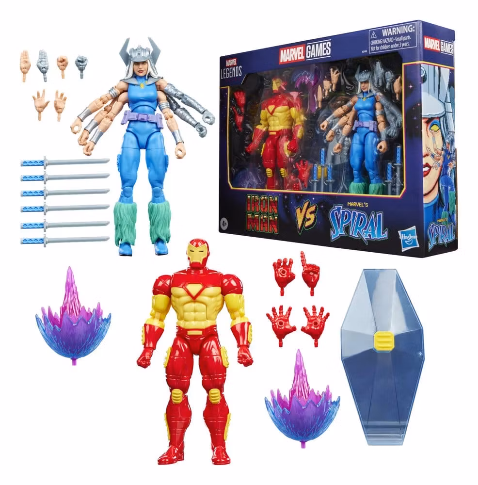 Marvel Games Marvel Legends Action Figure 2-Pack Iron Man & Marvel's Spiral 15 cm (Totalpris 998,-)