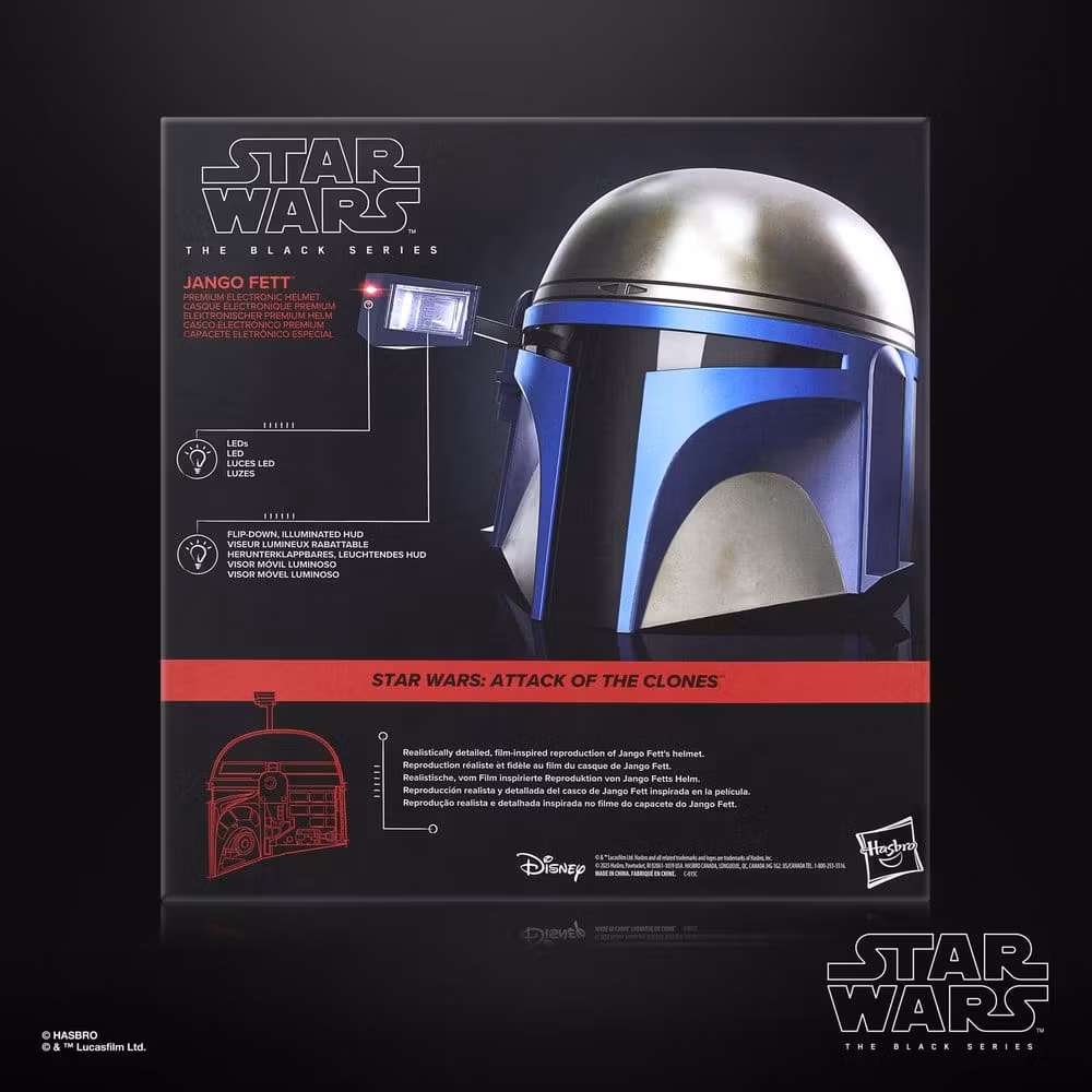 Star Wars Elektronisk hjelm Jango Fett (Episode II) (Totalpris 1998,-)