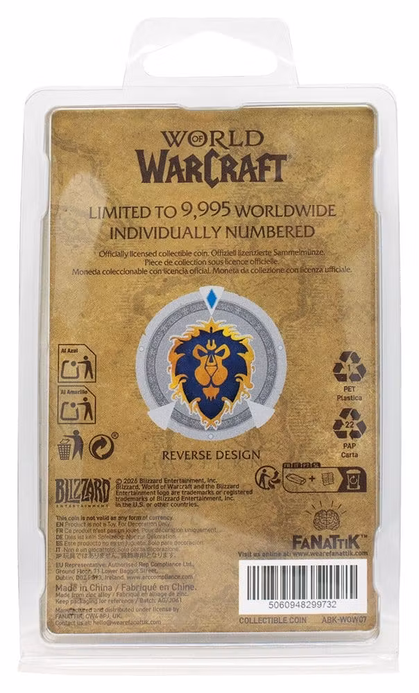 World of Warcraft Collectable Coin Faction Limited Edition (Totalpris 189,-)