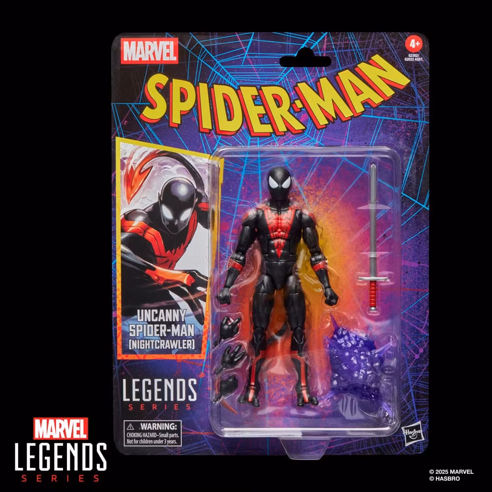 Spider-Man Marvel Legends Retro Action Figure Uncanny Spider-Man (Nightcrawler) 15 cm