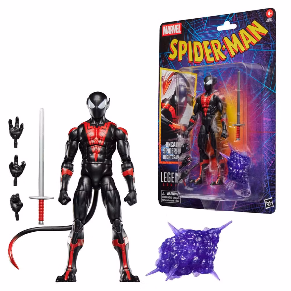 Spider-Man Marvel Legends Retro Action Figure Uncanny Spider-Man (Nightcrawler) 15 cm