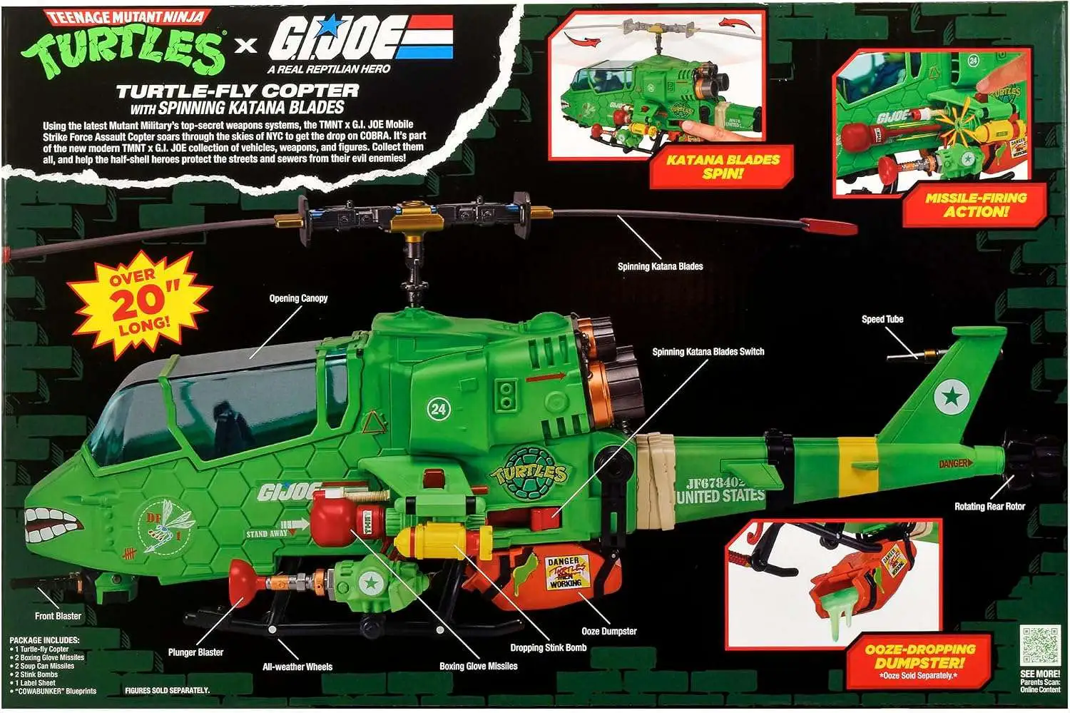 Teenage Mutant Ninja Turtles x G.I. Joe Crossover Classics Vehicle Turtle-Fly Copter