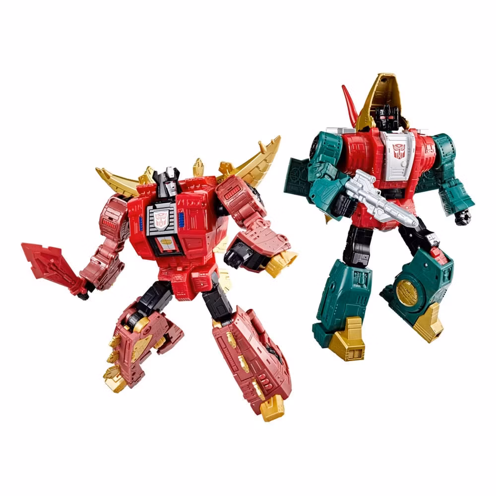 Transformers Age of the Primes Leader Class Action Figure G2 Universe Dinobots Snarl & Slug 19 cm