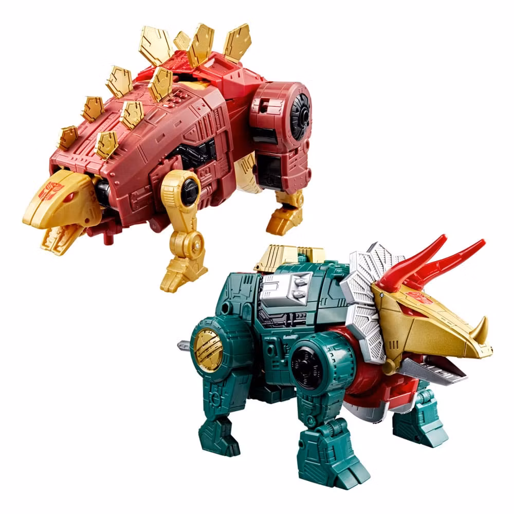 Transformers Age of the Primes Leader Class Action Figure G2 Universe Dinobots Snarl & Slug 19 cm