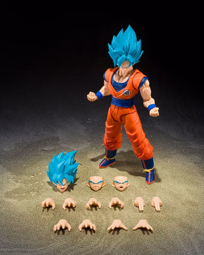 Dragon Ball Super S.H.Figuarts Action Figure Super Saiyan God Super Son Guko (Blue power transcending Limits) 15 cm (Totalpris 398,-)