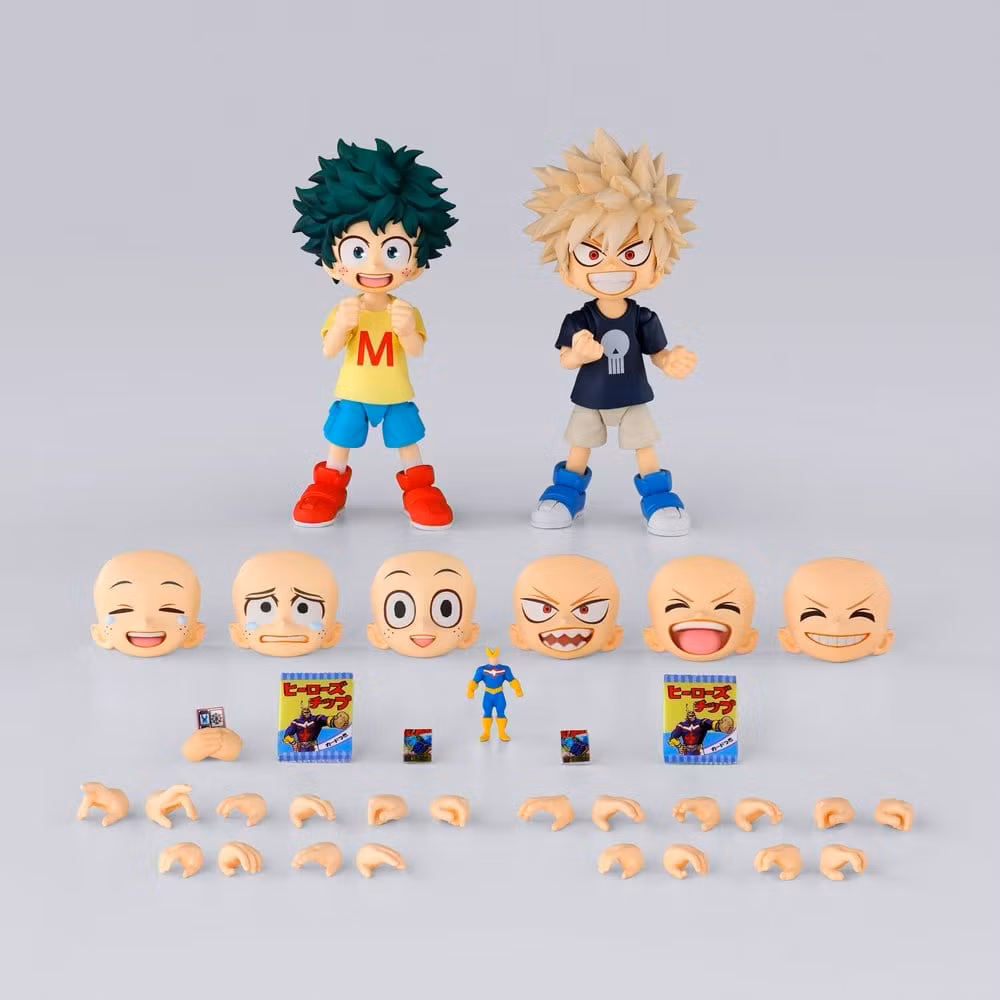 My Hero Academia S.H.Figuarts Action Figure Izuku Midoriya & Katsuki Bakugo -Childhood Set- 9 cm (Totalpris 1049,-)