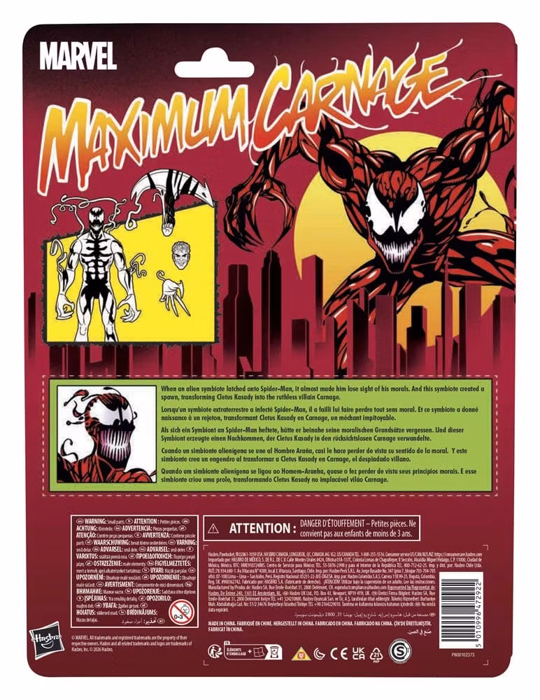 Maximum Carnage Marvel Legends Action Figure Carnage 15 cm (Totalpris 398,-)