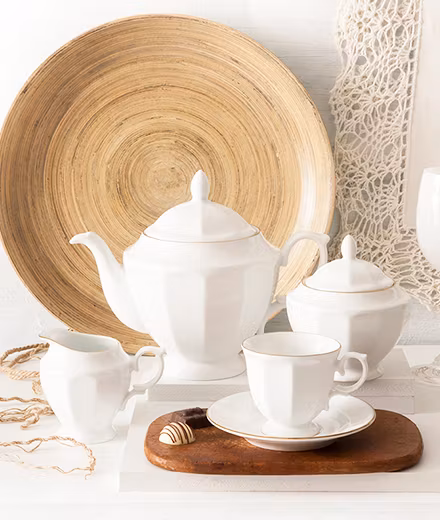 Riva Gold - 102-deler porselensett