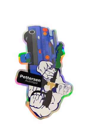 Pettersen Autospa Holografisk Klistermerke
