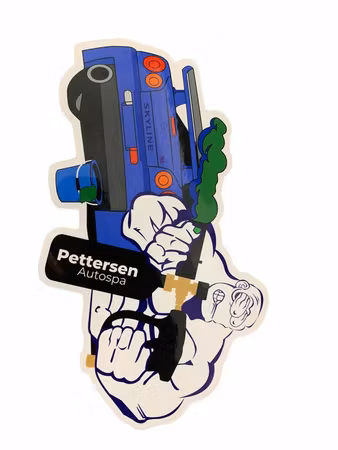 Pettersen Autospa Klistremerke