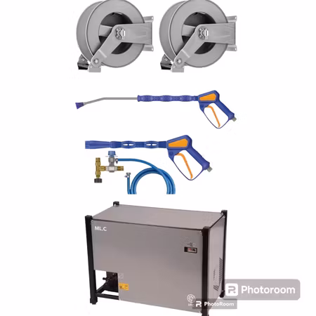 Komplett Skum system M/ Høytrykks vasker og 2 Tromler.