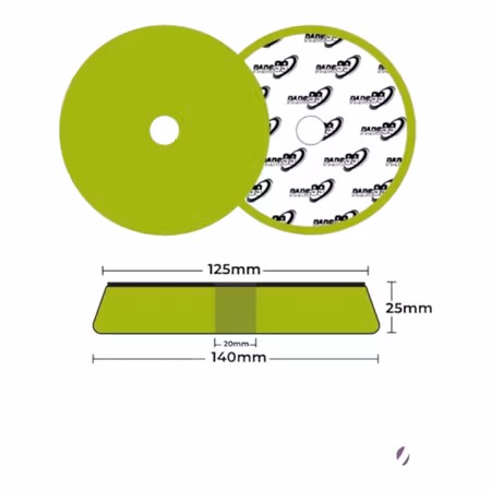 Pads99 Twister 125mm Grønn Ultra Fin  DA