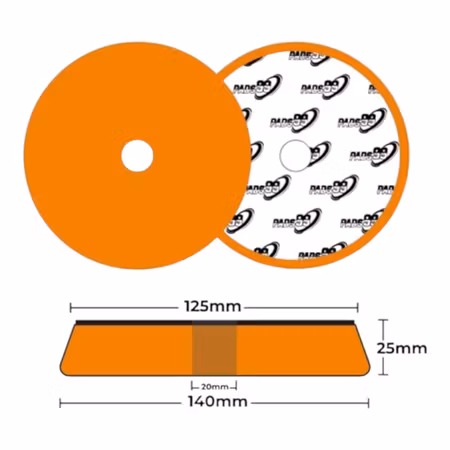 Pads99 Twister 125mm Orange Medium DA