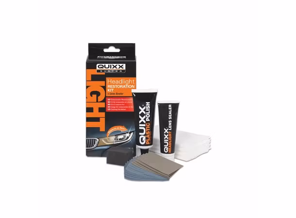 Quixx Headlight Restoration Kit Lyktefornyer. Gir frontlysene en ny glød