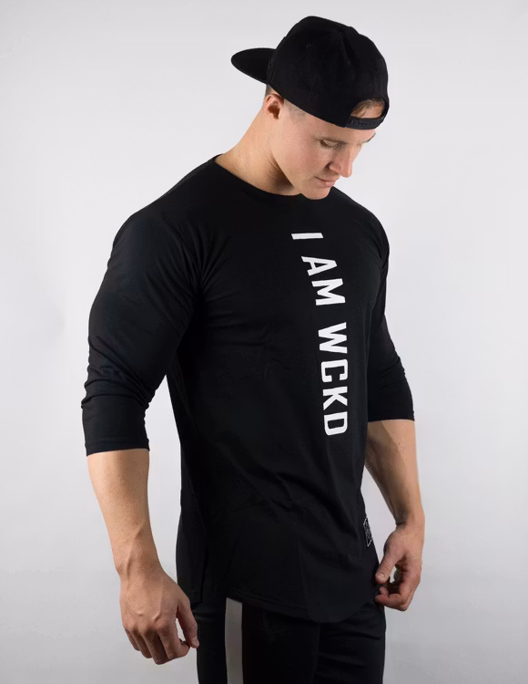 I AM WCKD 3/4 SLEEVE SHIRT