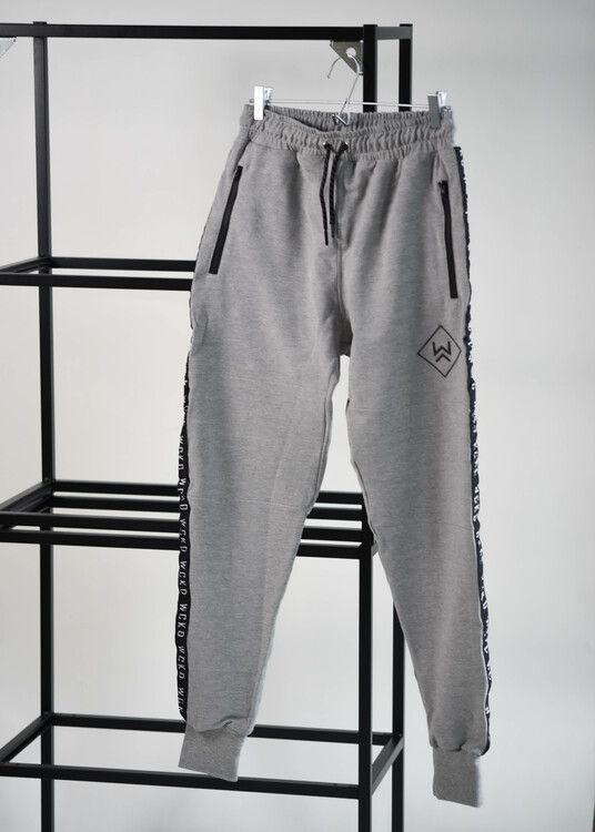 STRIPE JOGGERS - GREY