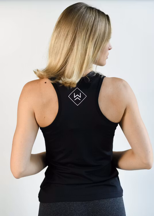TANK TOP, DAM BLACK