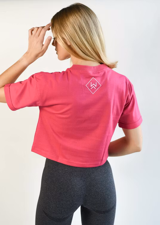 CROOPED T-shirt Rosa