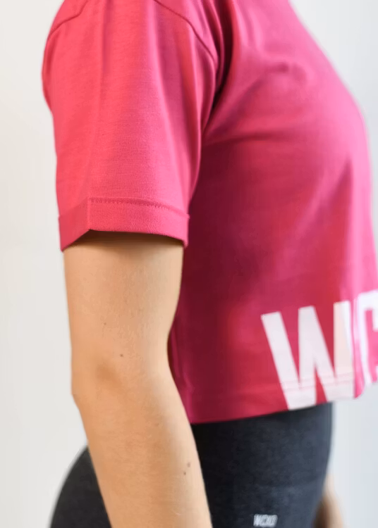 CROOPED T-shirt Rosa