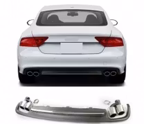 A7 - S7 diffuser med ändrör till Audi A7 4G med S-line stötfångare