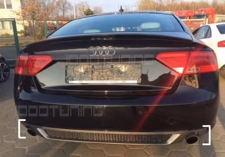 A5 2008-2012 - S-line diffuser till icke S-line Audi A5 B8 Sportback - enkelt ändrör vänster + höger
