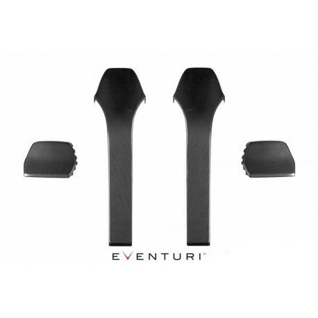 M4 - BMW M4 F8x - Svart Kolfiber Seat Back Covers - Eventuri