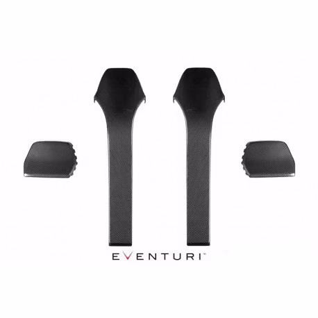 M3 - BMW M3 F80- Svart Kolfiber Seat Back Covers - Eventuri