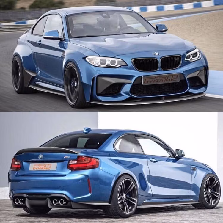 2 SERIE F87 M2 - CARBON WIDEBODY KIT CARBON MED KOLFIBER AERO KIT