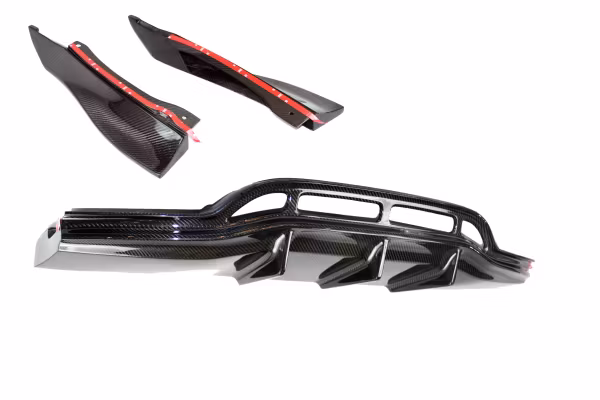 C-CLASS C205 C63 AMG - CARBON REAR DIFFUSER & EXTENSIONS