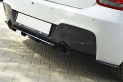 CENTRAL BAKRE SPLITTER BMW 1 F20 / F21 M-POWER (MED VERTIKALA STÄNGER)