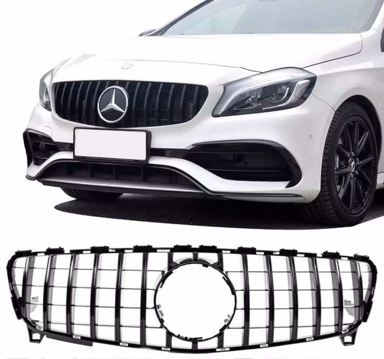 Mercedes A klass W176 AMG GT Krom look grill Facelift