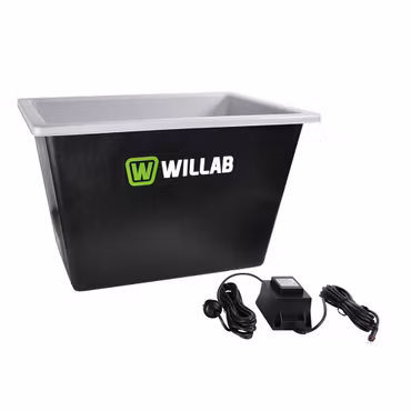 Värmebalja rektangulär 60L Willab