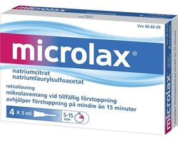 Microlax mikrolavemang 4 x 5 ml