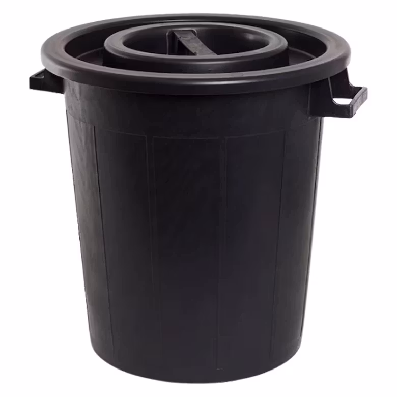Fodertunna med lock 50L