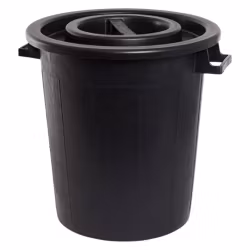 Fodertunna med lock 50L