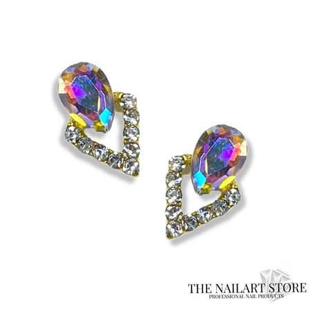 70% Diamond Drop Triangle - Crystal AB
