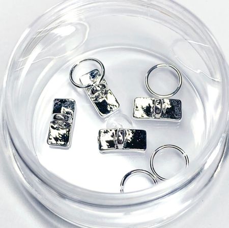 Metallsmycke - Silver Rektangel