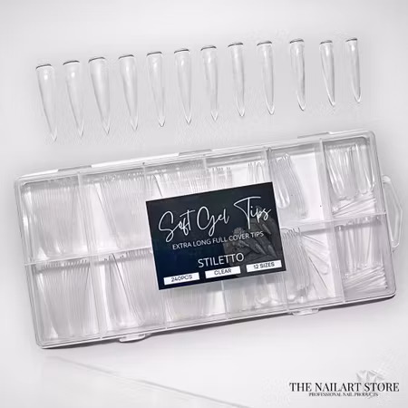 Soft Gel Tippar - Stiletto