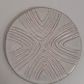 Glasunderlägg med änglamotiv