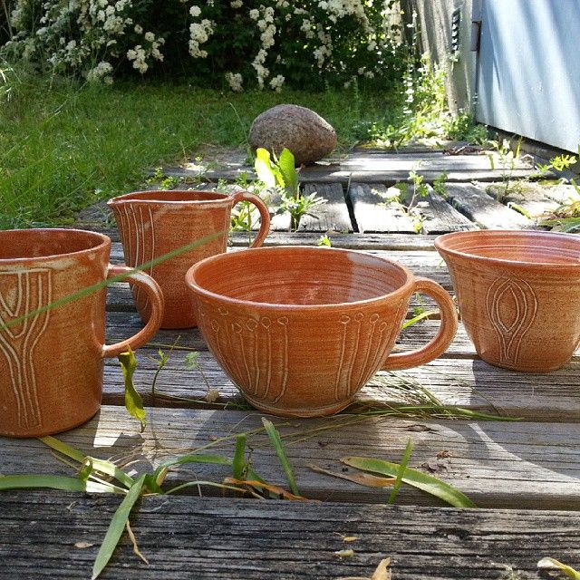Terrakotta te-/kaffekopp