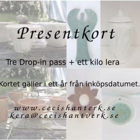 Presentkort drop-in keramik tre gånger