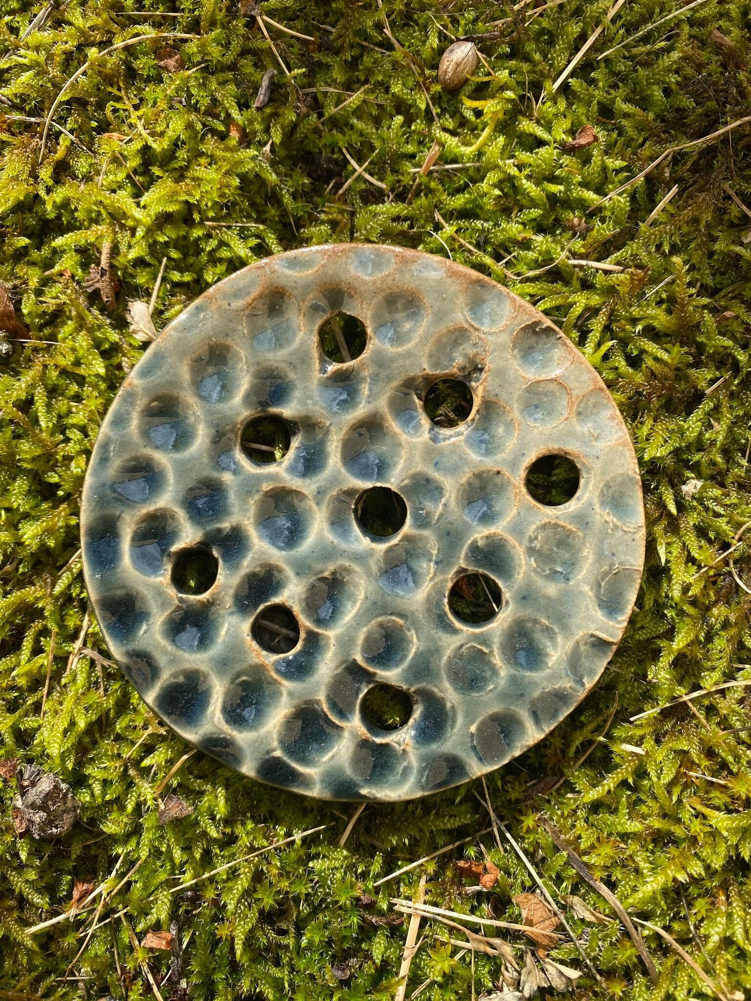 Blomhållare grå