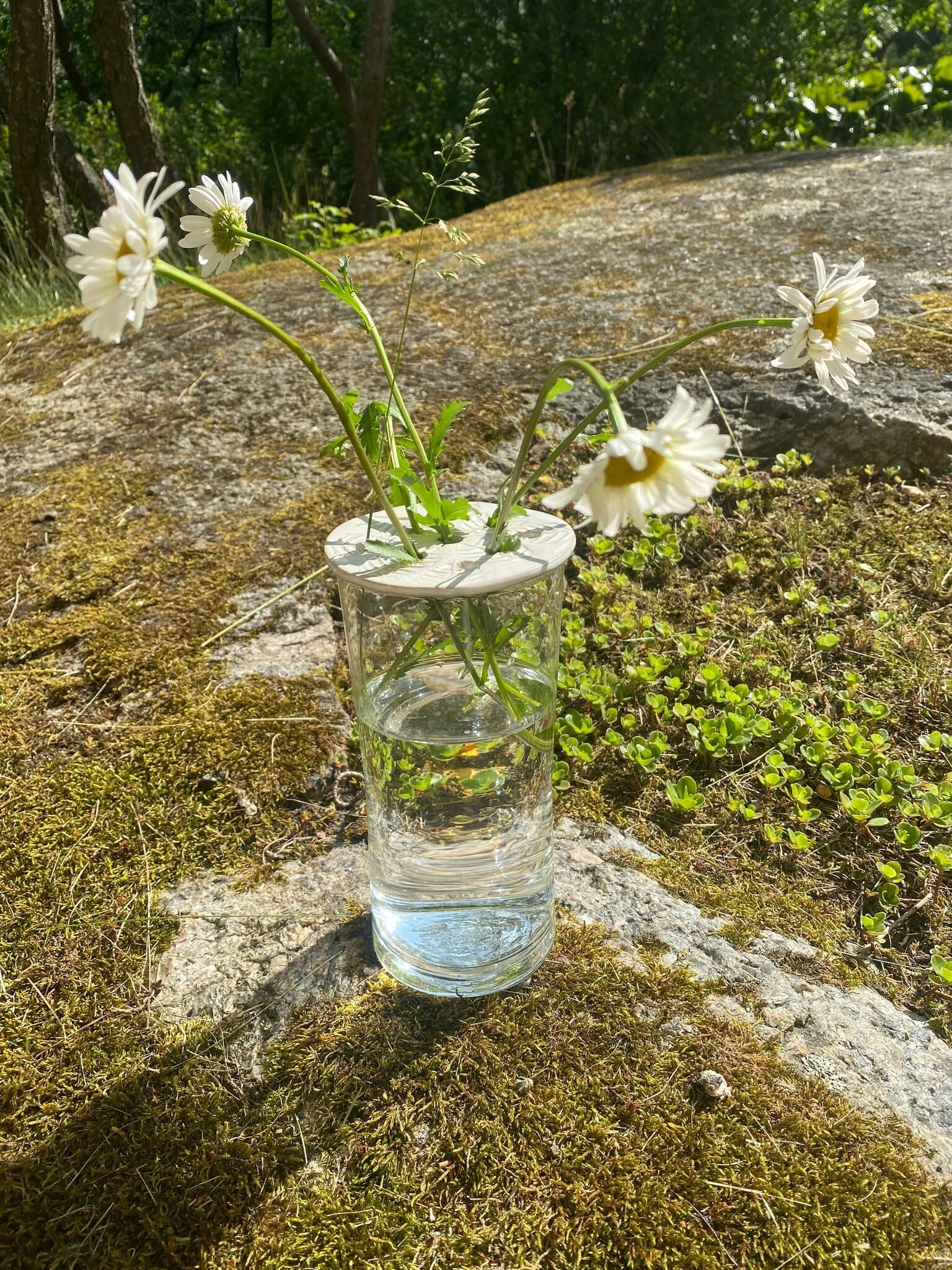 Blomhållare vit